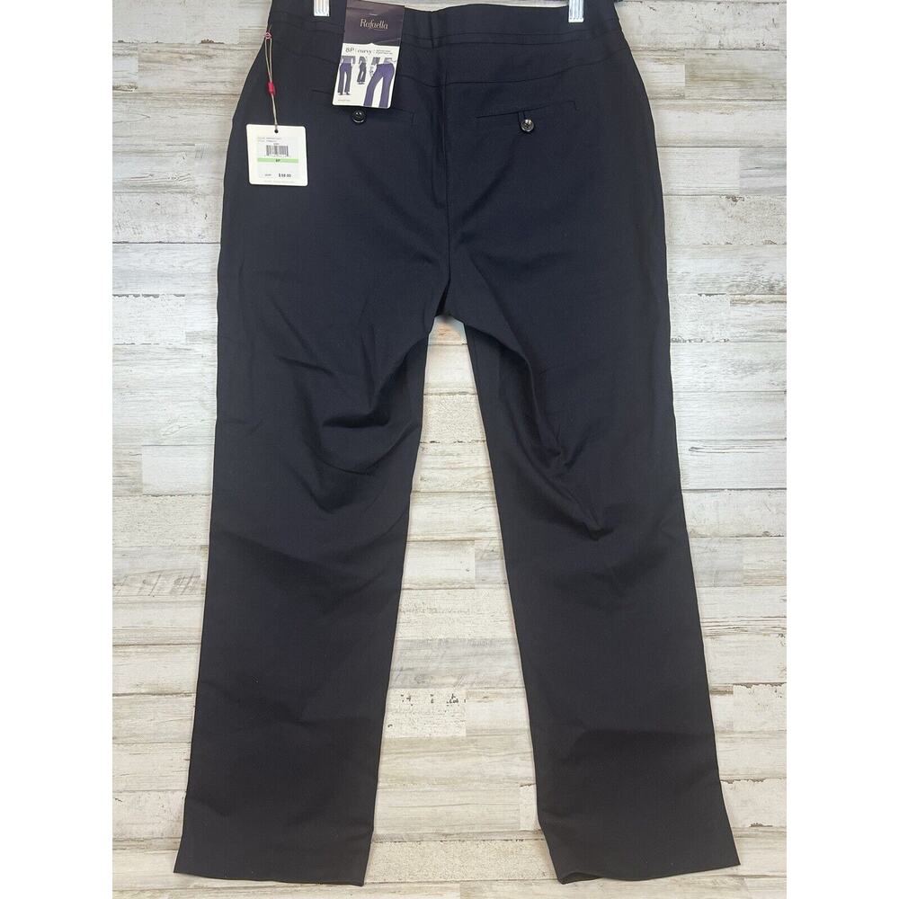 Rafaella Classic Fit Tapered Leg Womens Navy Blue Dress Pants Size 10 Petite NWT - Picture 2 of 8